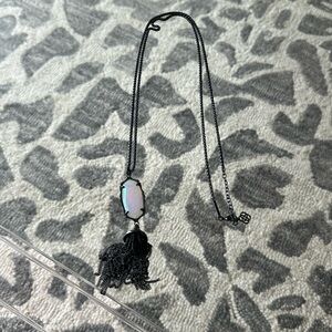 Kendra Scott Rayna necklace gunmetal